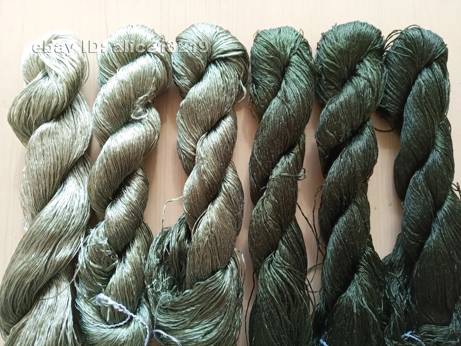 6bundles 100%real mulberry silk,hand-dyed embroidery silk floss/thread N32