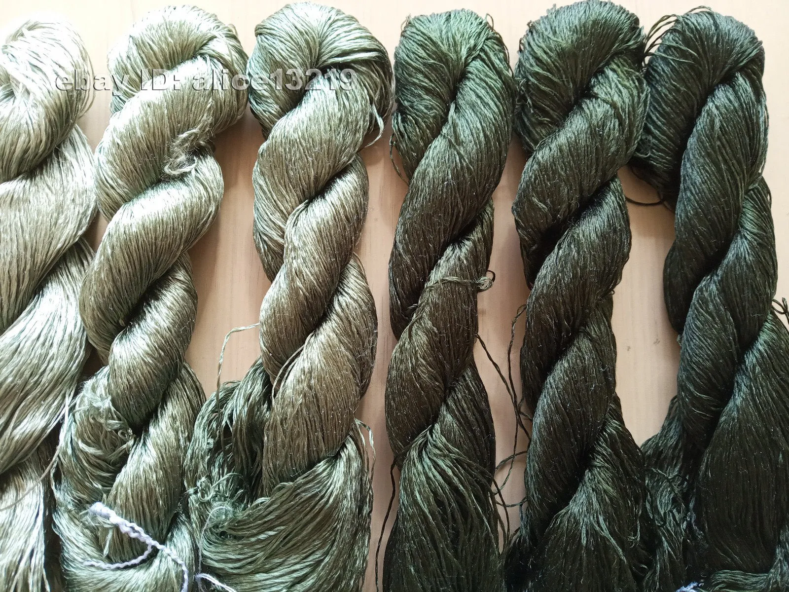 6bundles 100%real mulberry silk,hand-dyed embroidery silk floss/thread N32