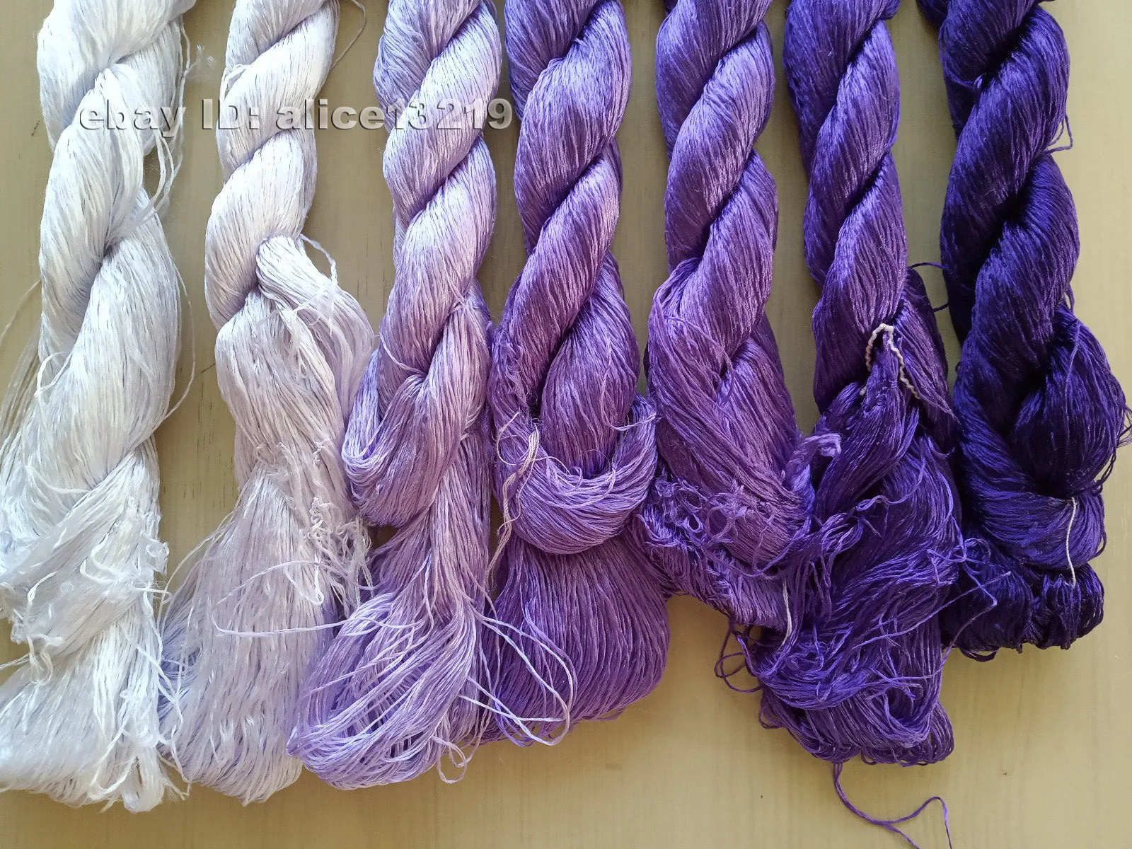 7bundles 100%real mulberry silk,hand-dyed embroidery silk floss/thread N96
