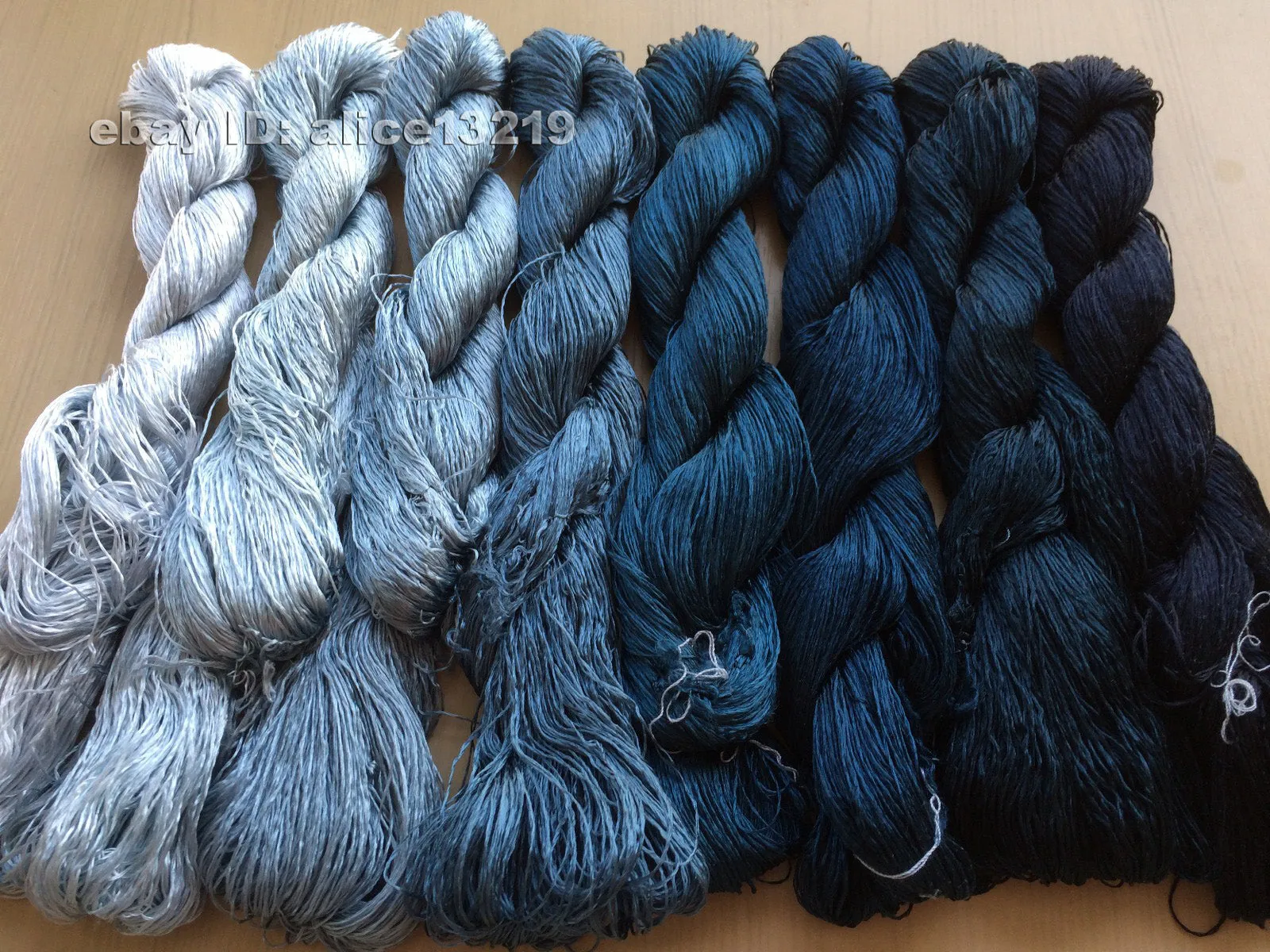 8bundles 100%real mulberry silk,hand-dyed embroidery silk floss/thread N13