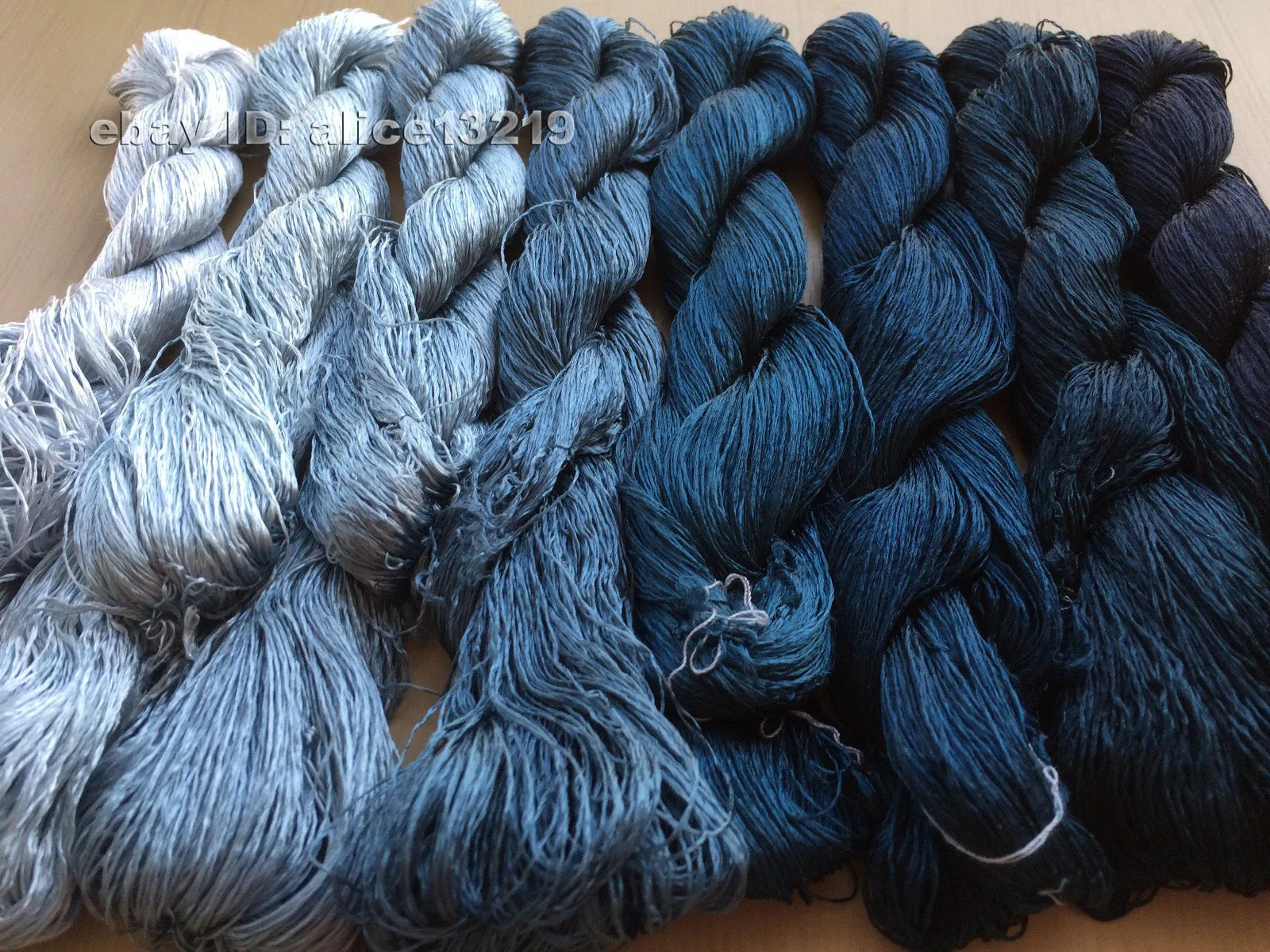 8bundles 100%real mulberry silk,hand-dyed embroidery silk floss/thread N13