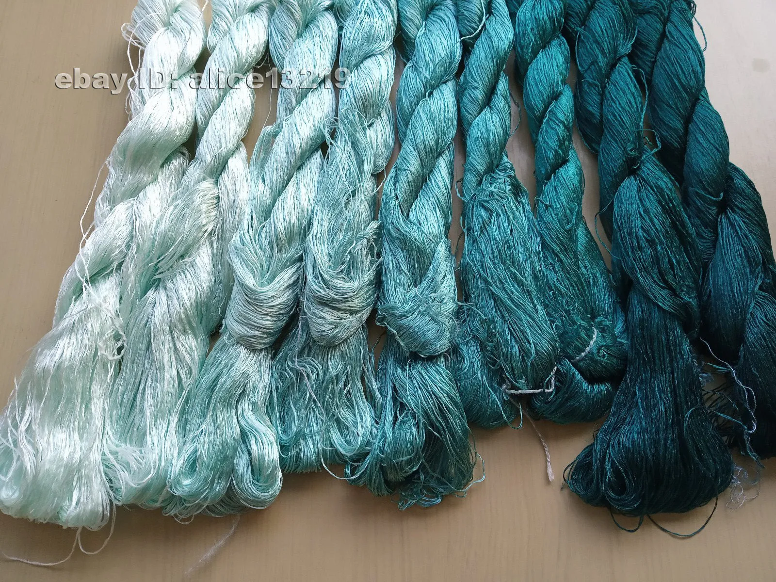 9bundles 100%real mulberry silk,hand-dyed embroidery silk floss/thread N53