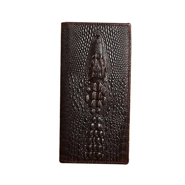 AlliLuxe Exotic Veins Genuine Leather Business Wallet