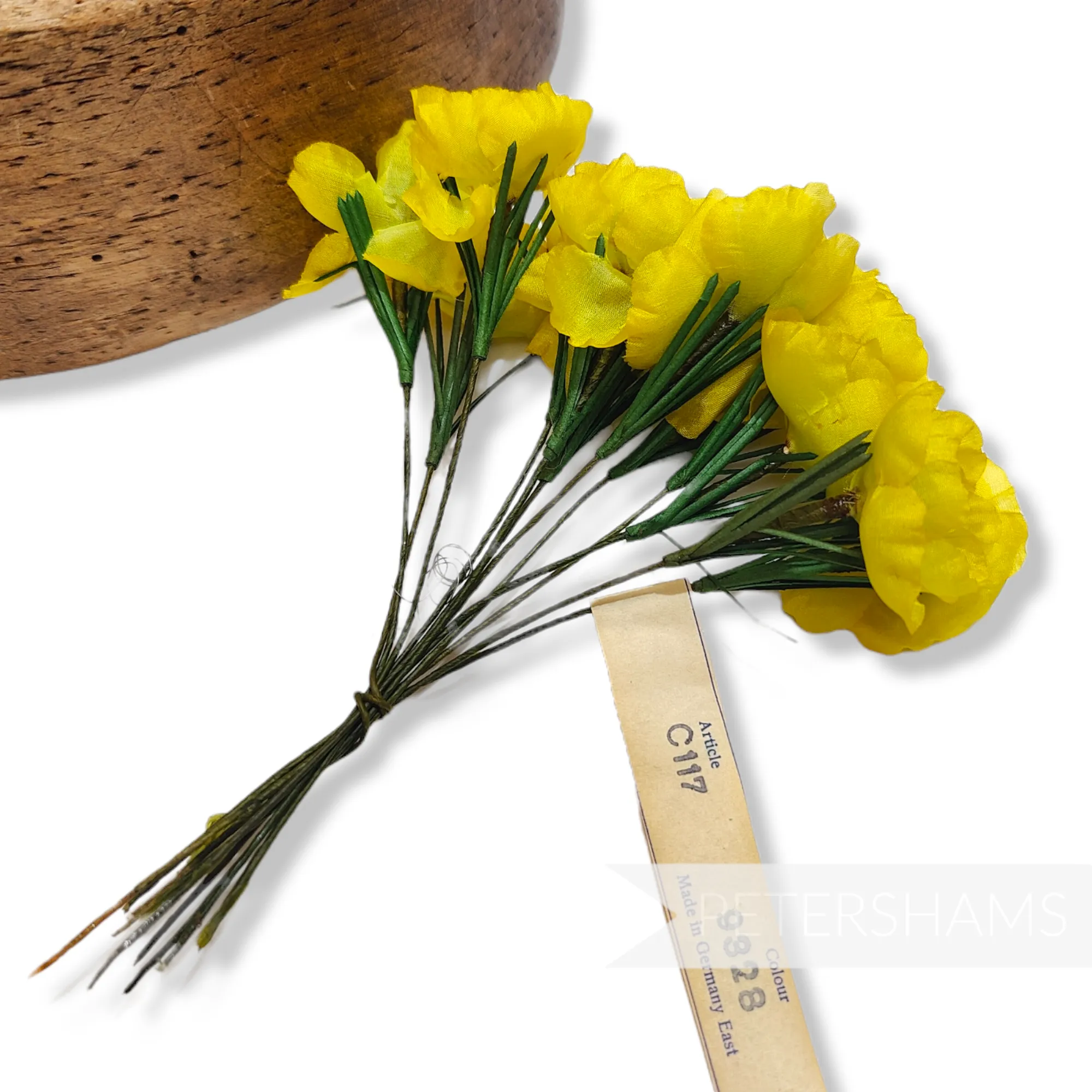 'Axelle' Vintage 1950/60's German Vintage Silk Flowers - 12 Stems