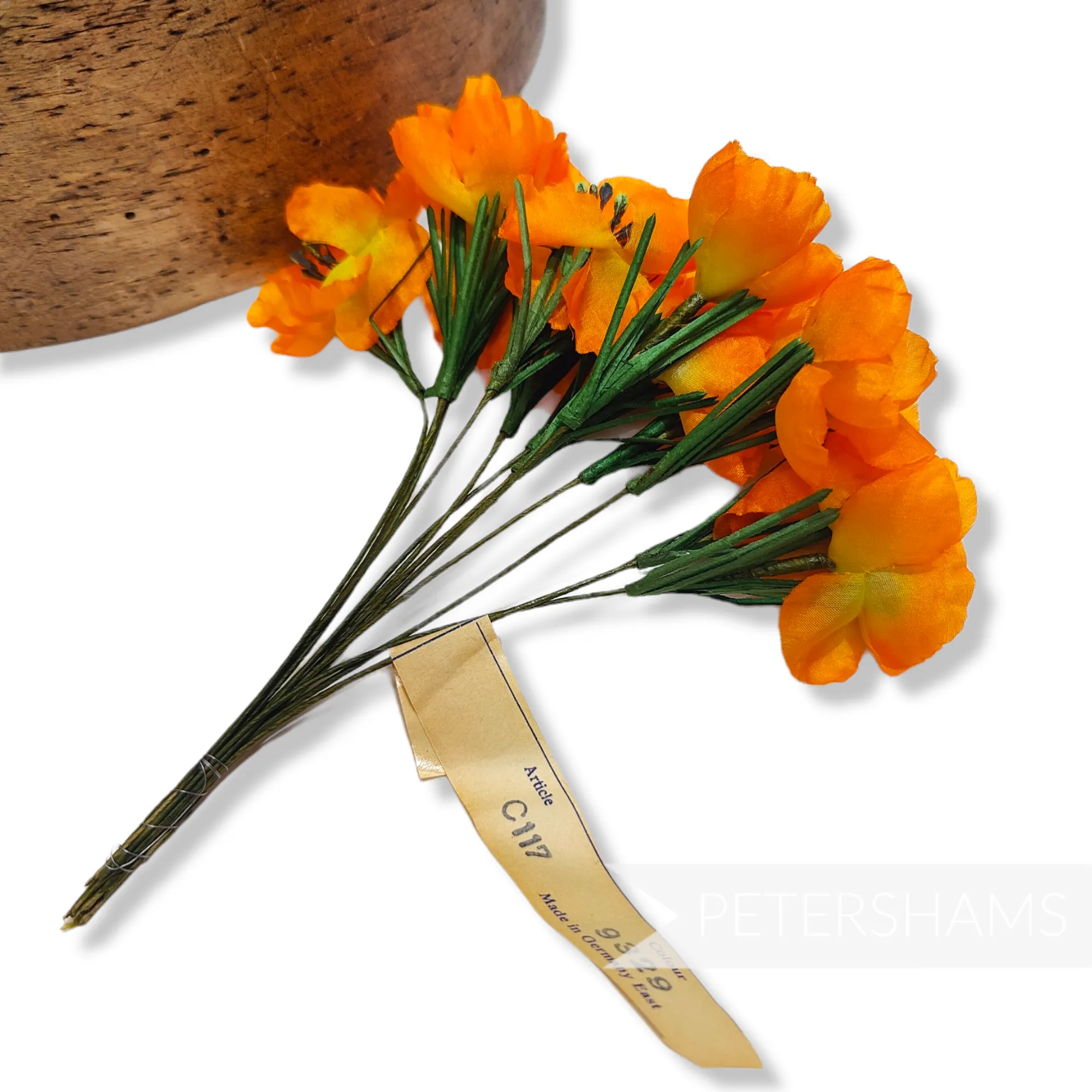 'Axelle' Vintage 1950/60's German Vintage Silk Flowers - 12 Stems
