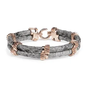 B497P-III Python Rose Gold Double Gear