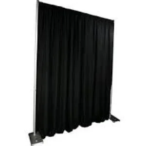 Black Silk 12' High Drape Panel