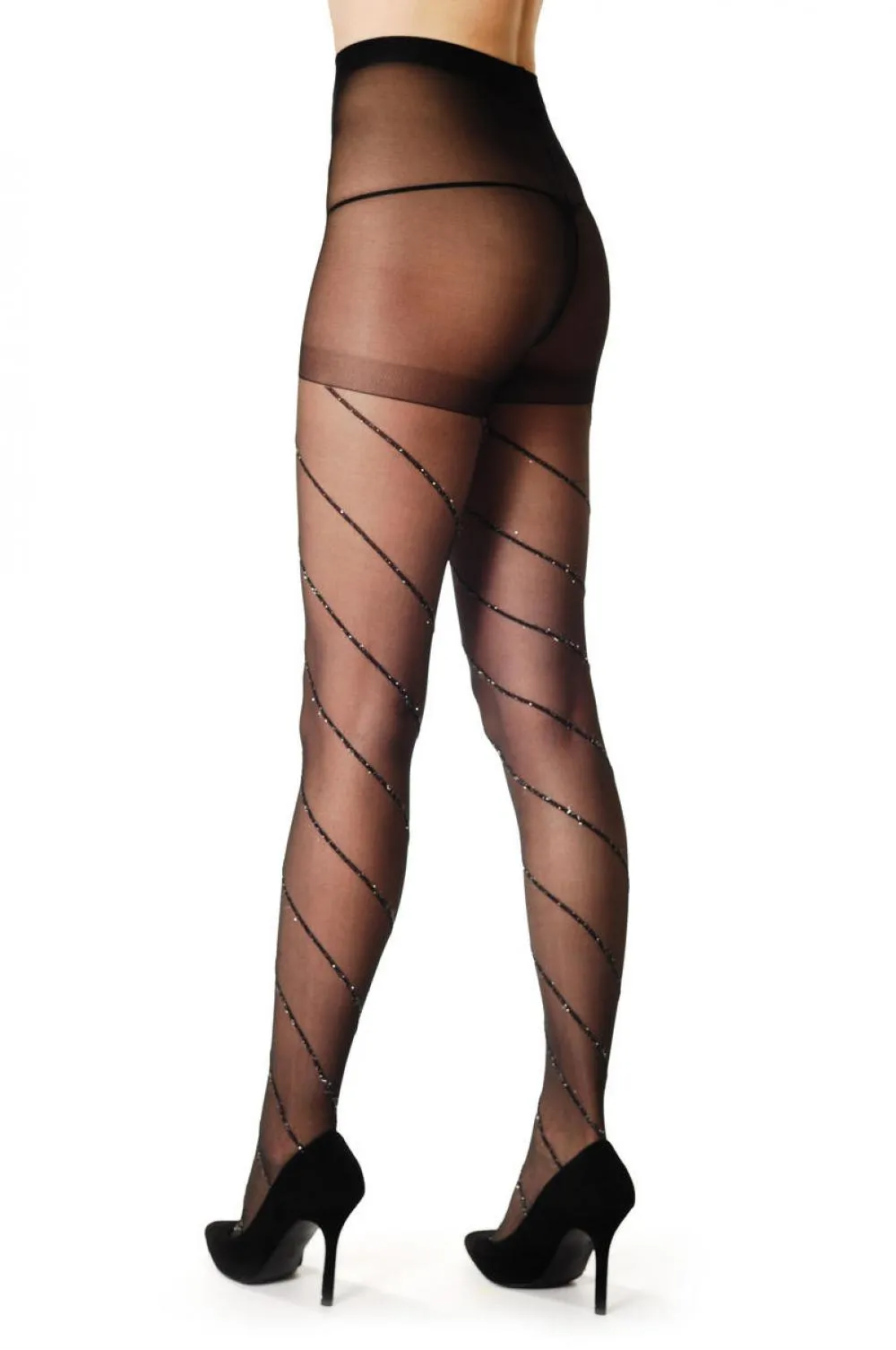 Black Wrapping Seam With Silver Lurex