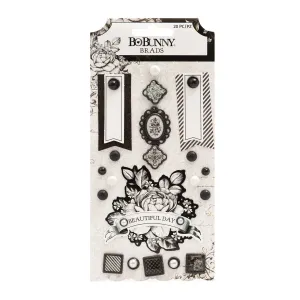 BoBunny Brads 21 pack  - Tuxedos & Tiaras*