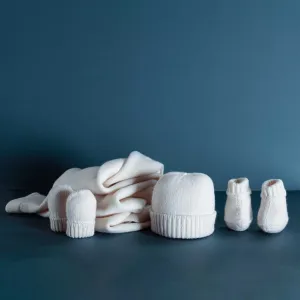 Cashmere Gift Set Ivory Plain