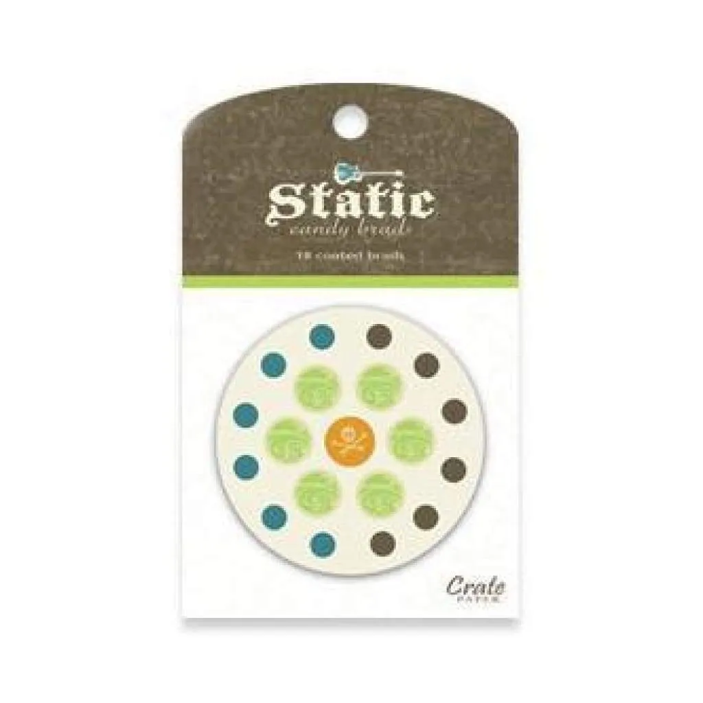 Crate Paper - Static Collection - Designer Brads*