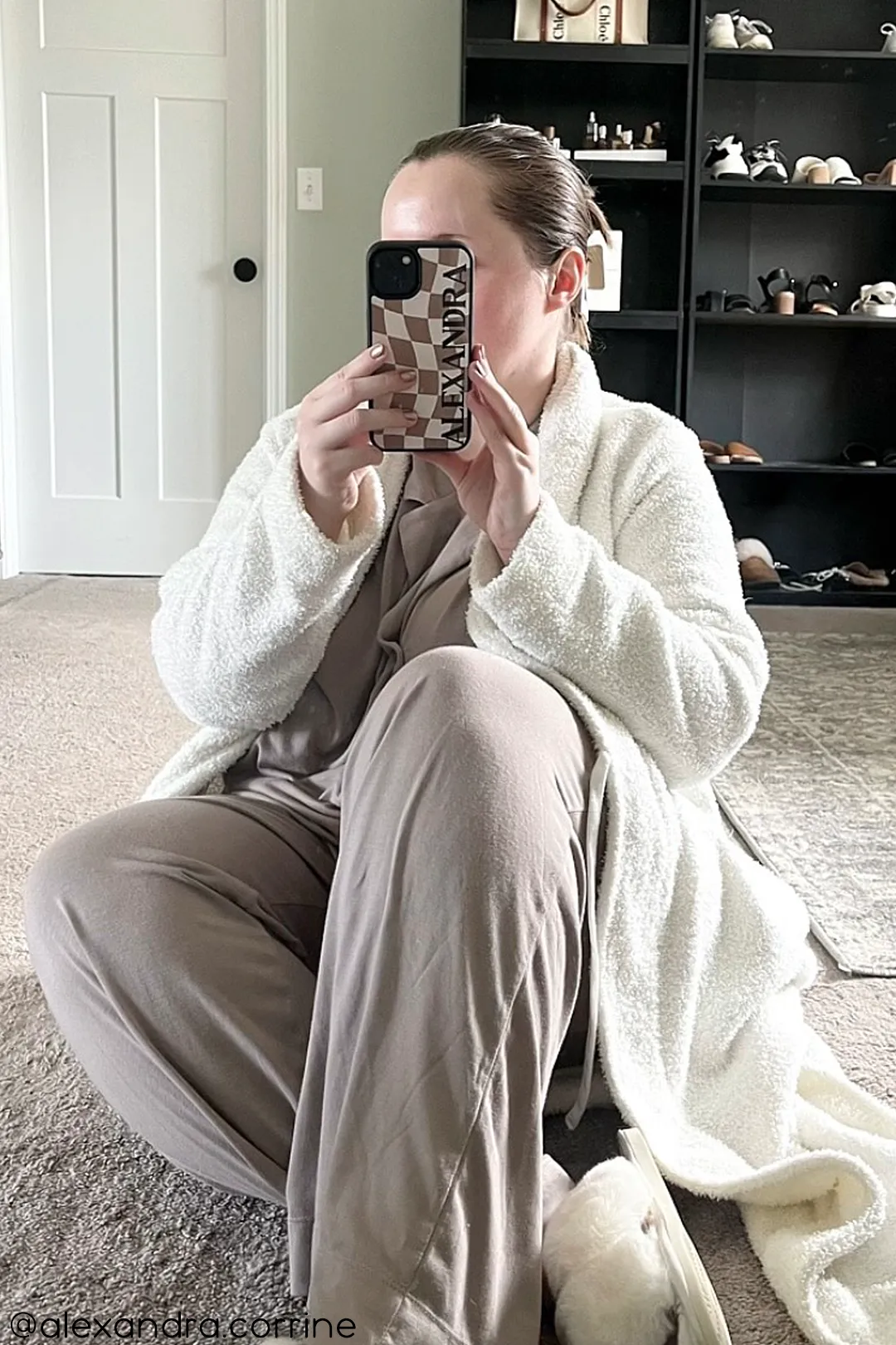 Custom Brown Checkered iPhone case