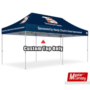 Custom Pop Up Canopy Top Only 8x8/10x10/10x15/10x20