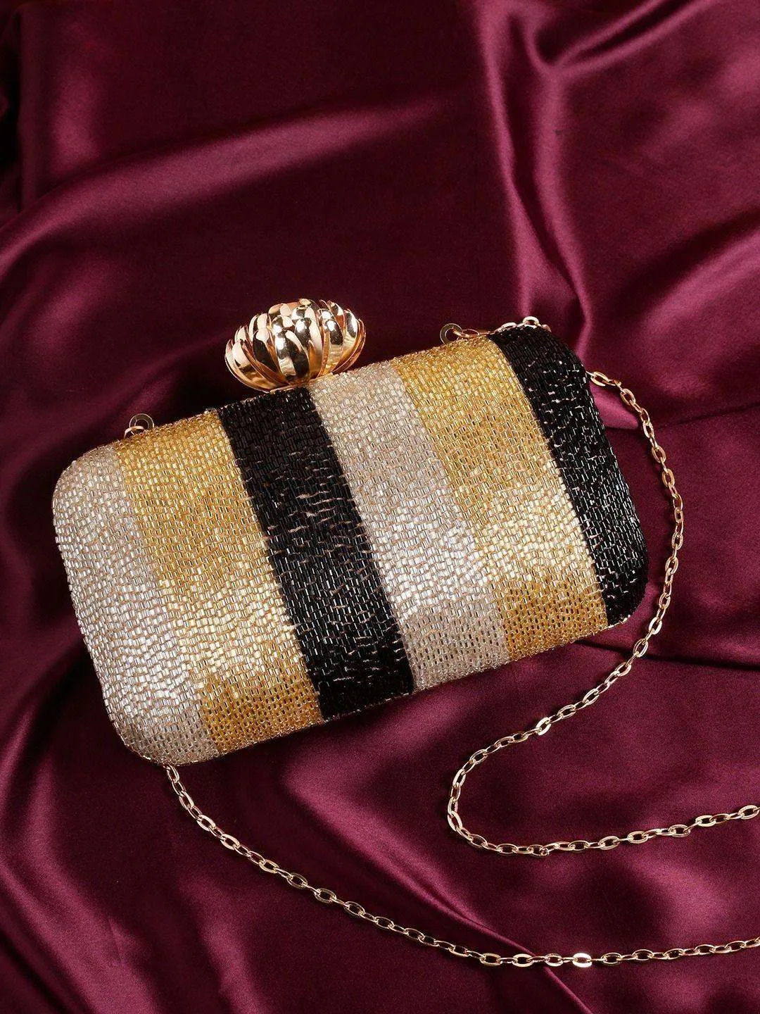 Designer Cutdana Embroidery Clutch