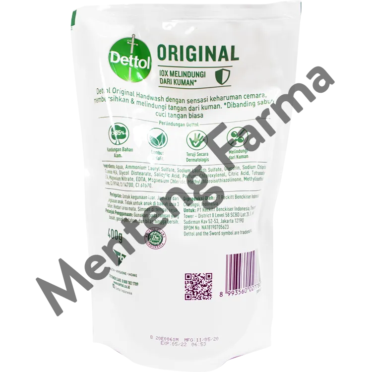 Dettol Handwash Original - 400 Gram Refill Pack
