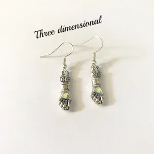 Earrings/hand shaped/hand therapy earrings