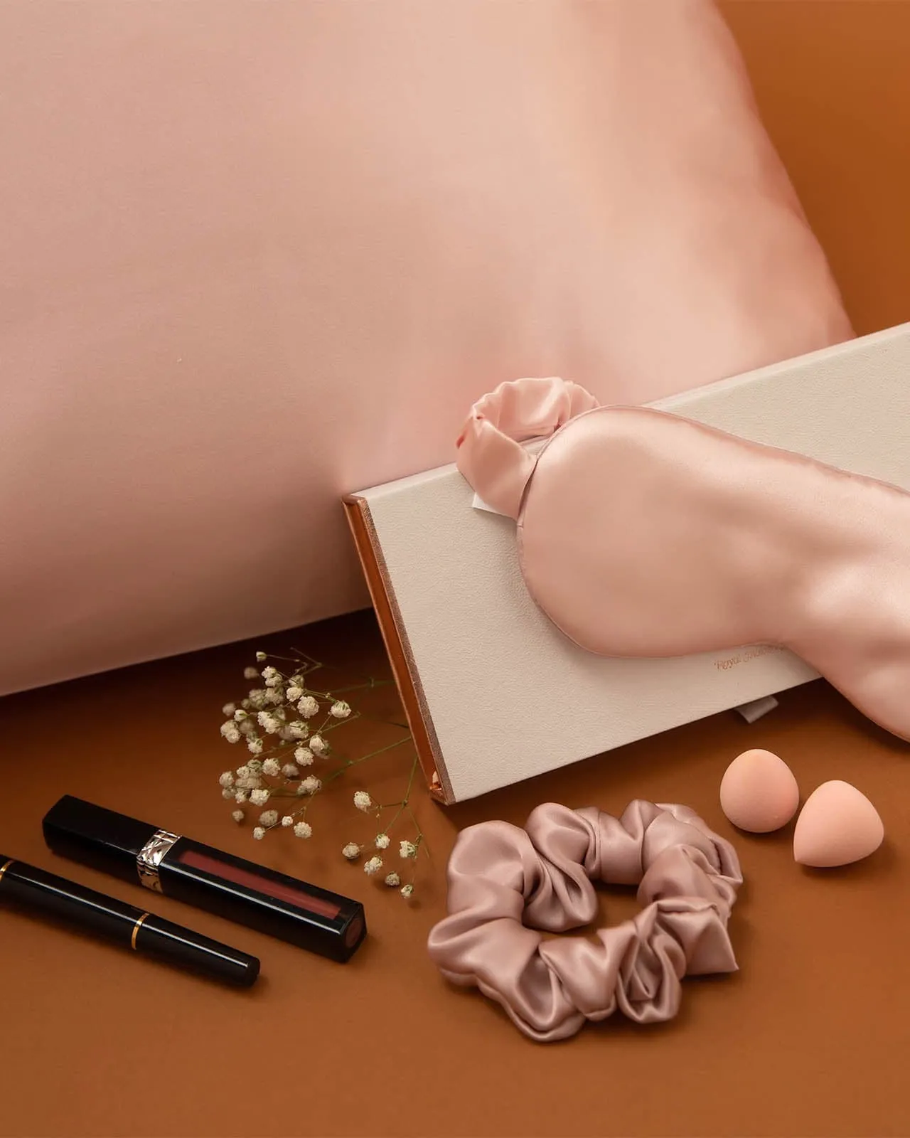 FEELITS 100% Royal Mulberry Silk.  Natural Beauty Sleep Pillowcase- 22-momme Padma Pink