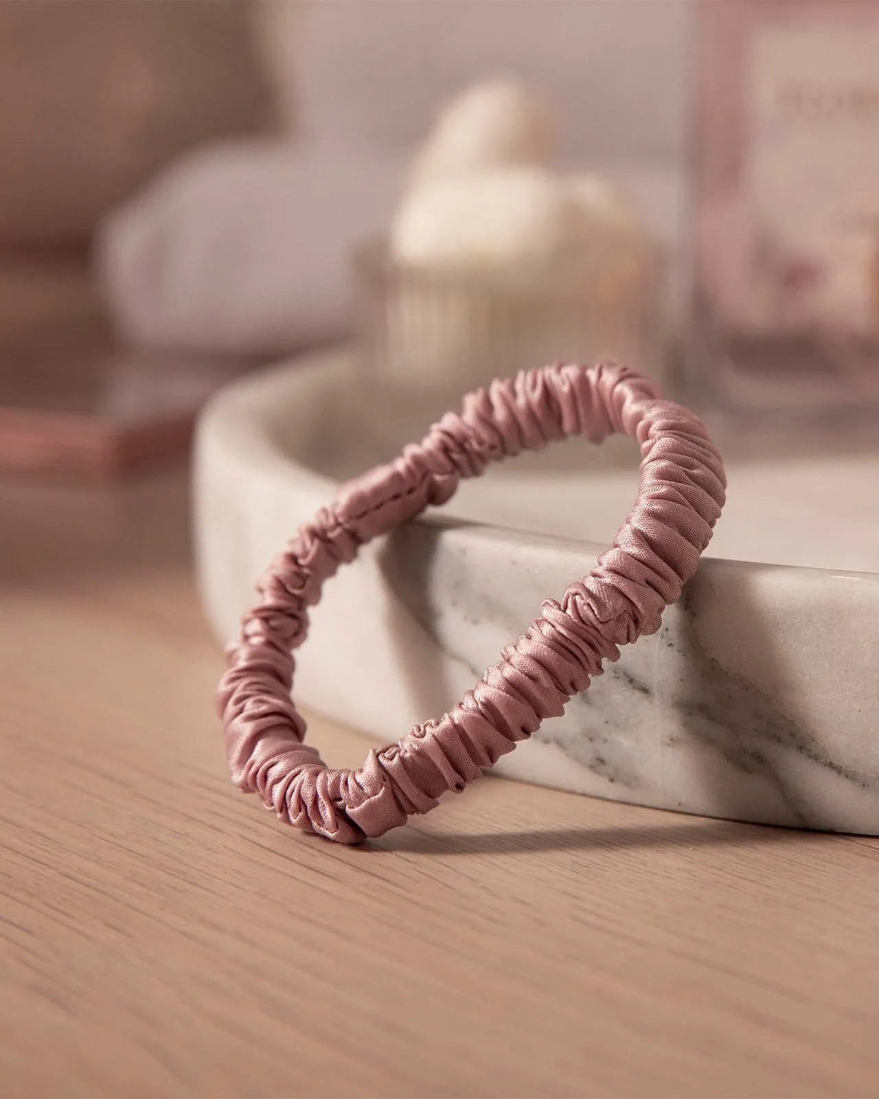 FEELITS 100% Royal Mulberry Silk. Natural Care Skinny Hair Scrunchies- Trio Set