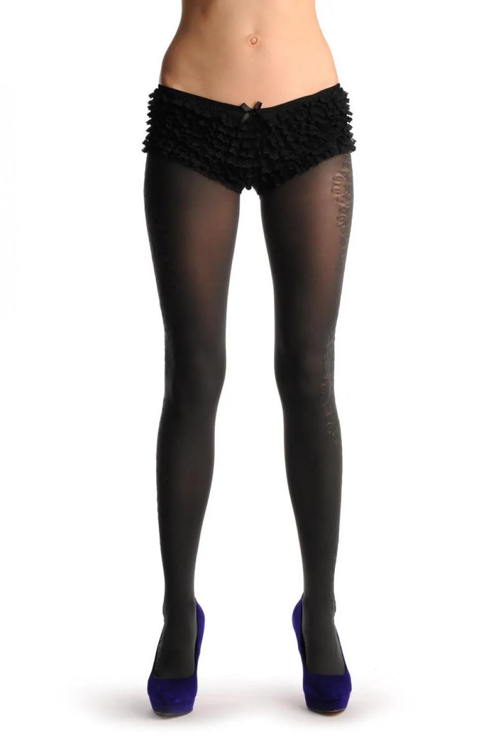 Grey With 3D Lace On The Side