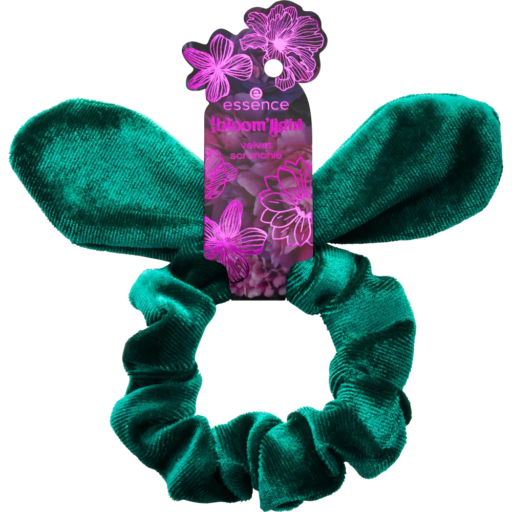 in the bloom'light velvet scrunchie