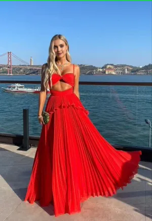 kamahe Red Long Prom dress, Evening dresses, reception dress
