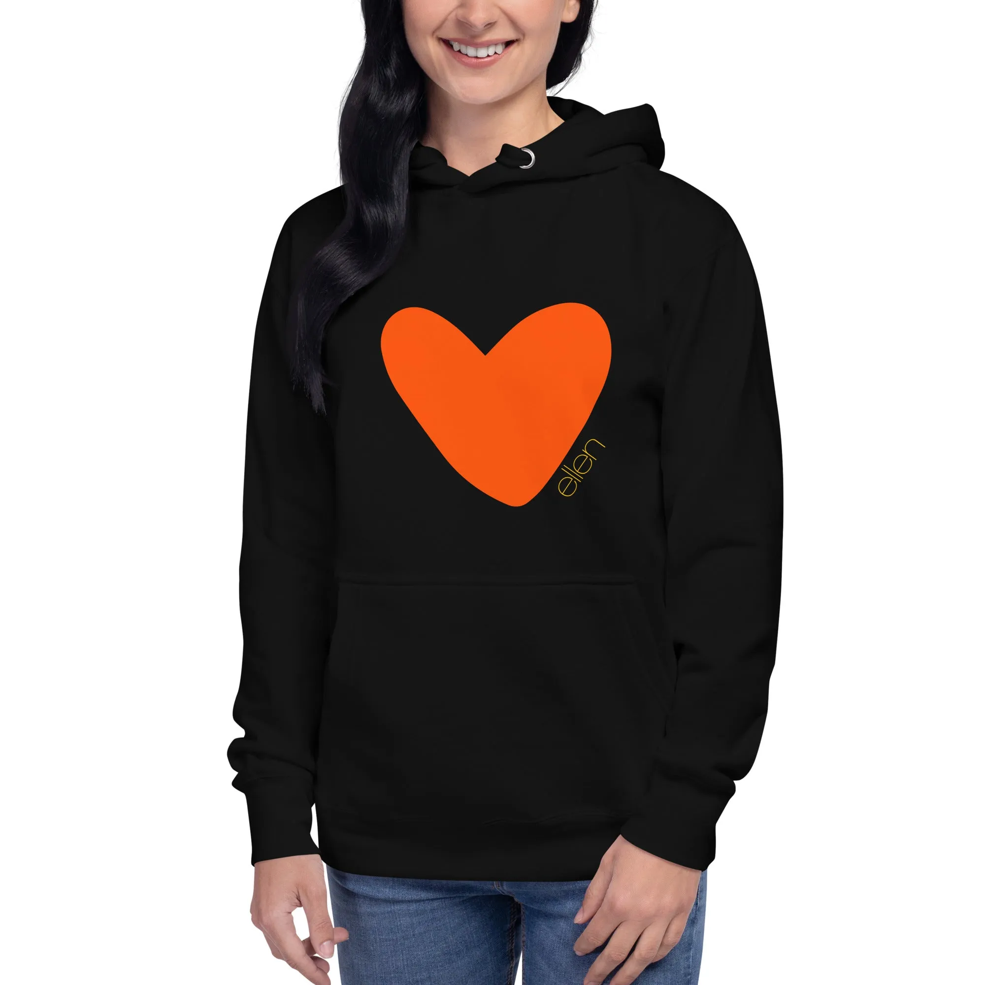 Love Ellen Hoodie-Black