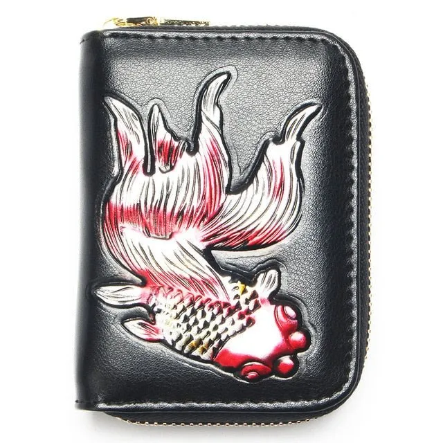 LuxeGoldfish Exotic Leather Wallet