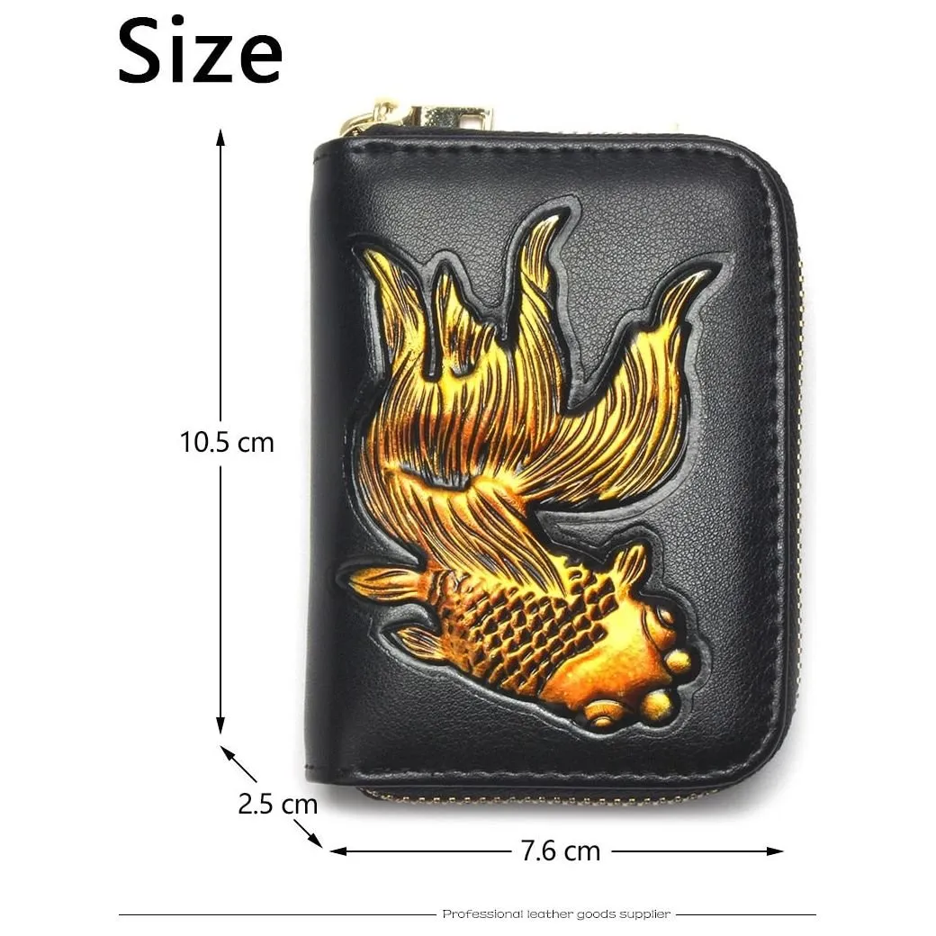 LuxeGoldfish Exotic Leather Wallet