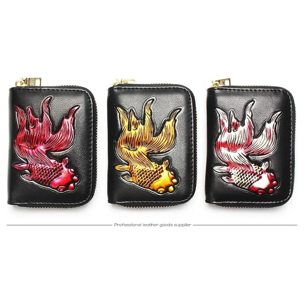 LuxeGoldfish Exotic Leather Wallet