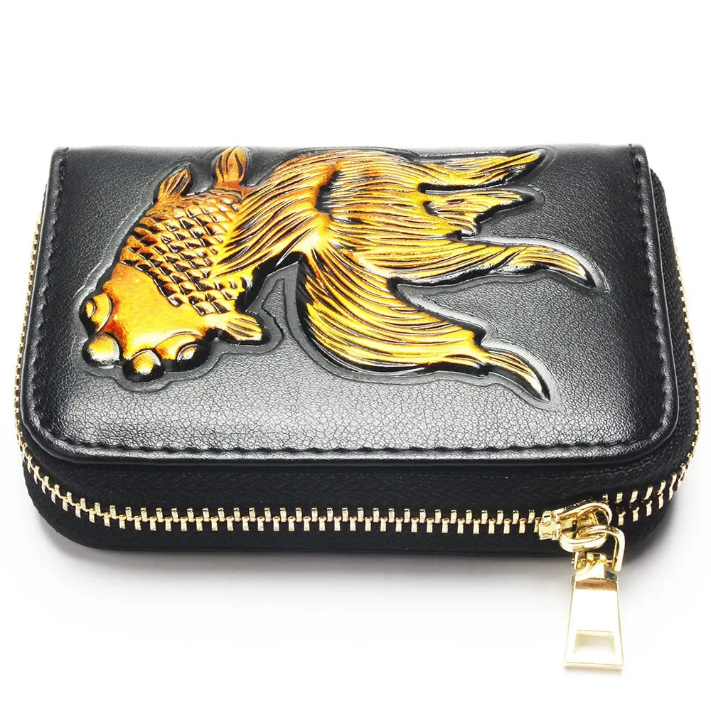LuxeGoldfish Exotic Leather Wallet