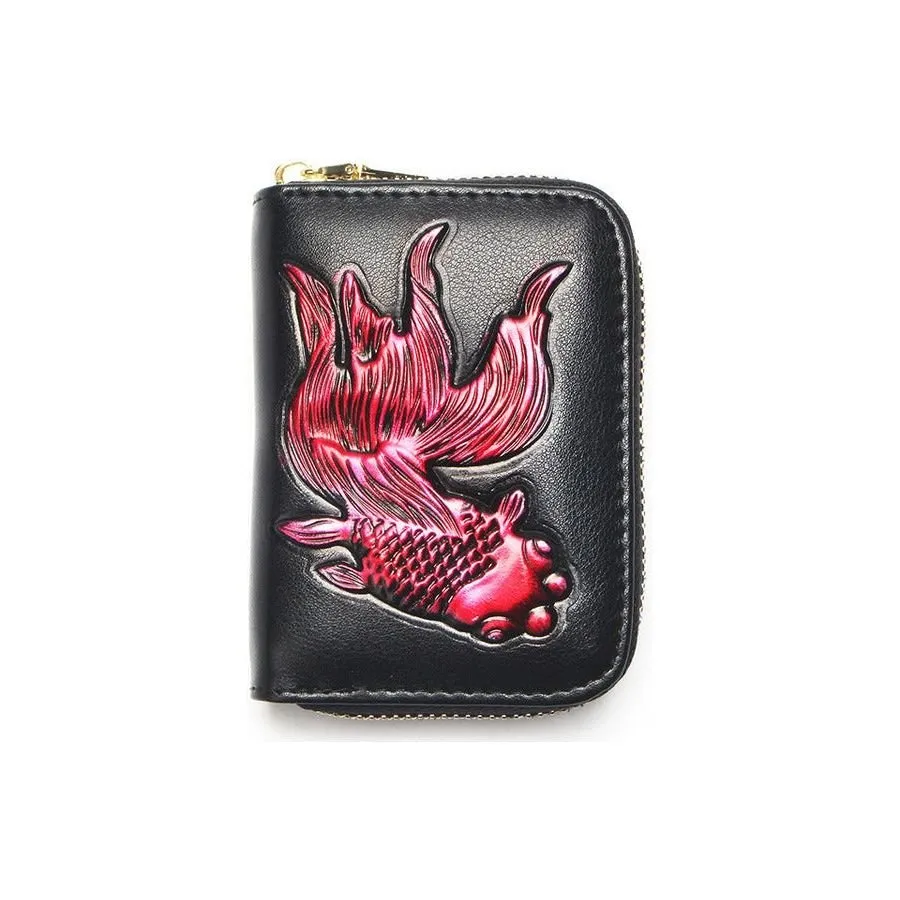LuxeGoldfish Exotic Leather Wallet