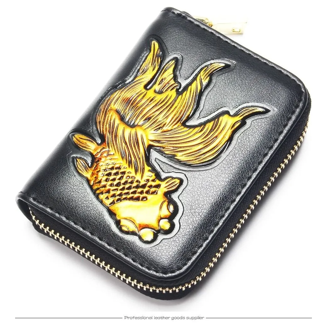 LuxeGoldfish Exotic Leather Wallet