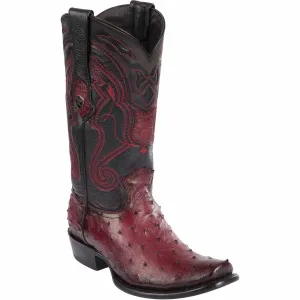 Men's Wild West Ostrich Skin Dubai Toe Boot 2790343