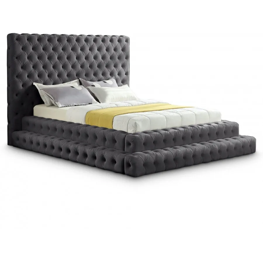 Meridian Revel Velvet Bed