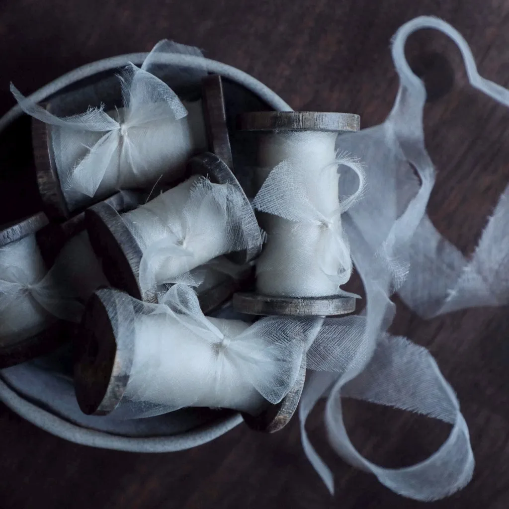 Natural White {Ahimsa} Silk Ribbon