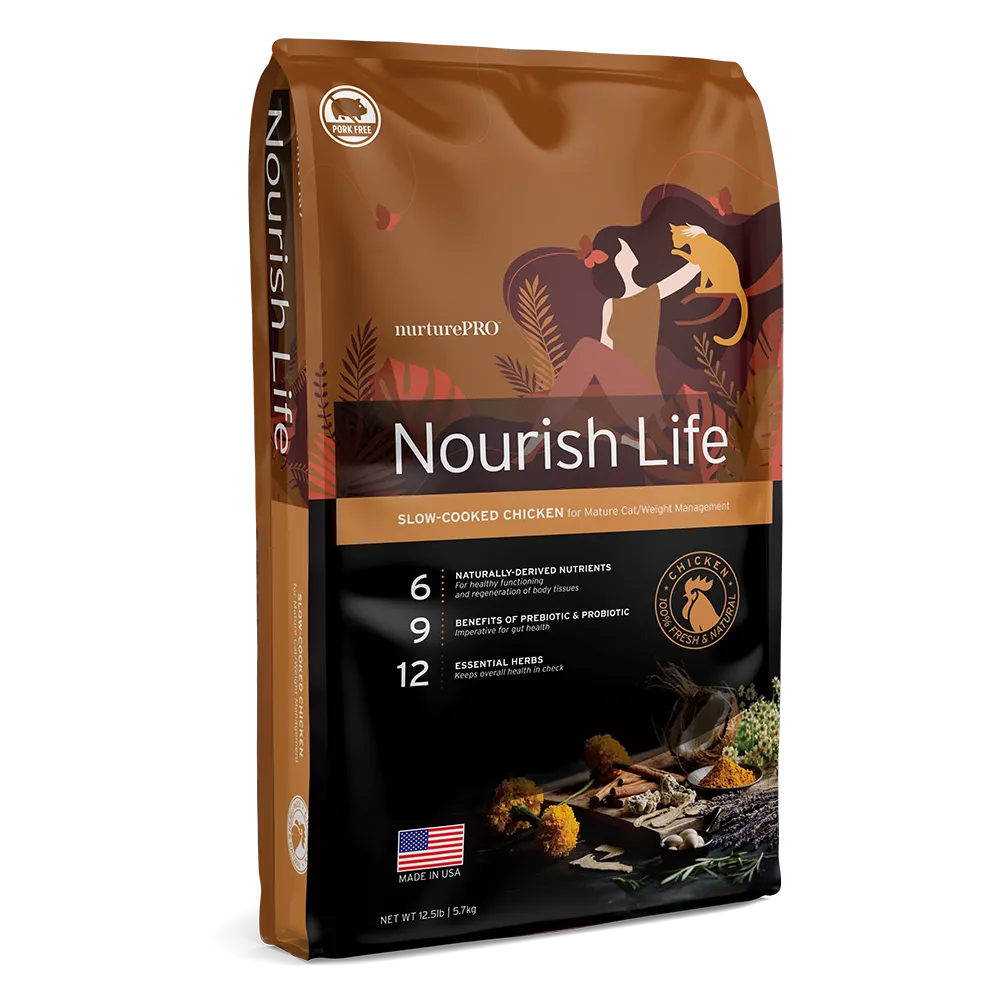 Nurture Pro Nourish Life - Cat Mature 7  Chicken Formula 12.5lb