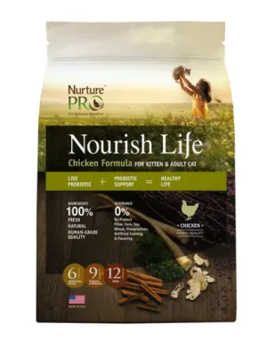 Nurture Pro Nourish Life Chicken Formula for Kittens & Adults (3 Sizes)