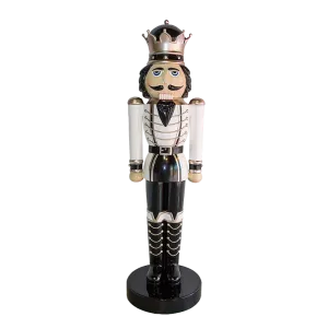 Nutcracker King White with Black Pants 200cm