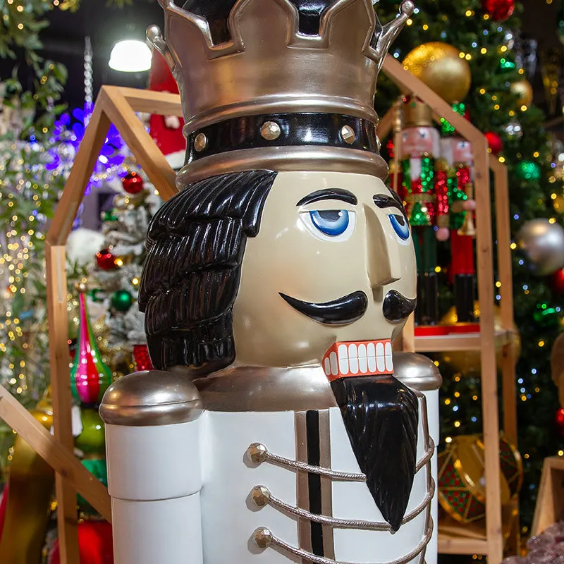 Nutcracker King White with Black Pants 200cm