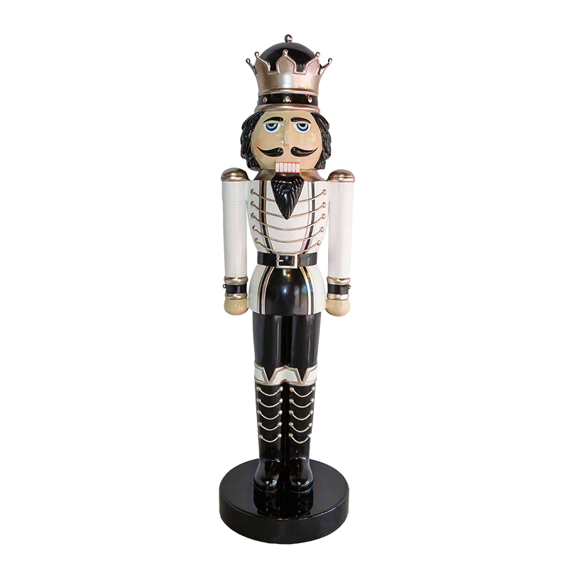 Nutcracker King White with Black Pants 200cm