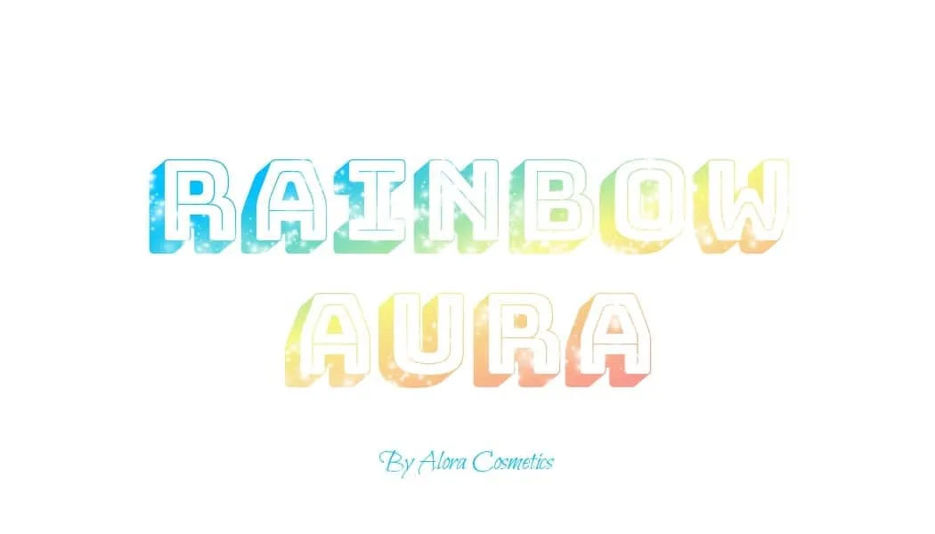 Vibrant Rainbow Aura Highlighter Palette