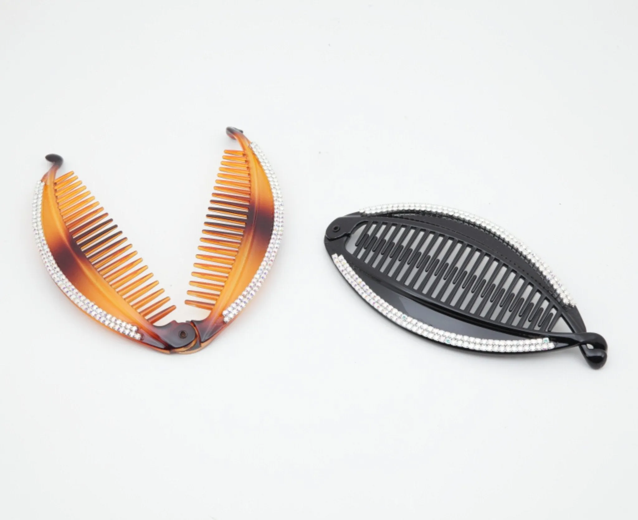 Rhinestone Decorative Cubic Banana Hair Clip  Rhinestone Series-5