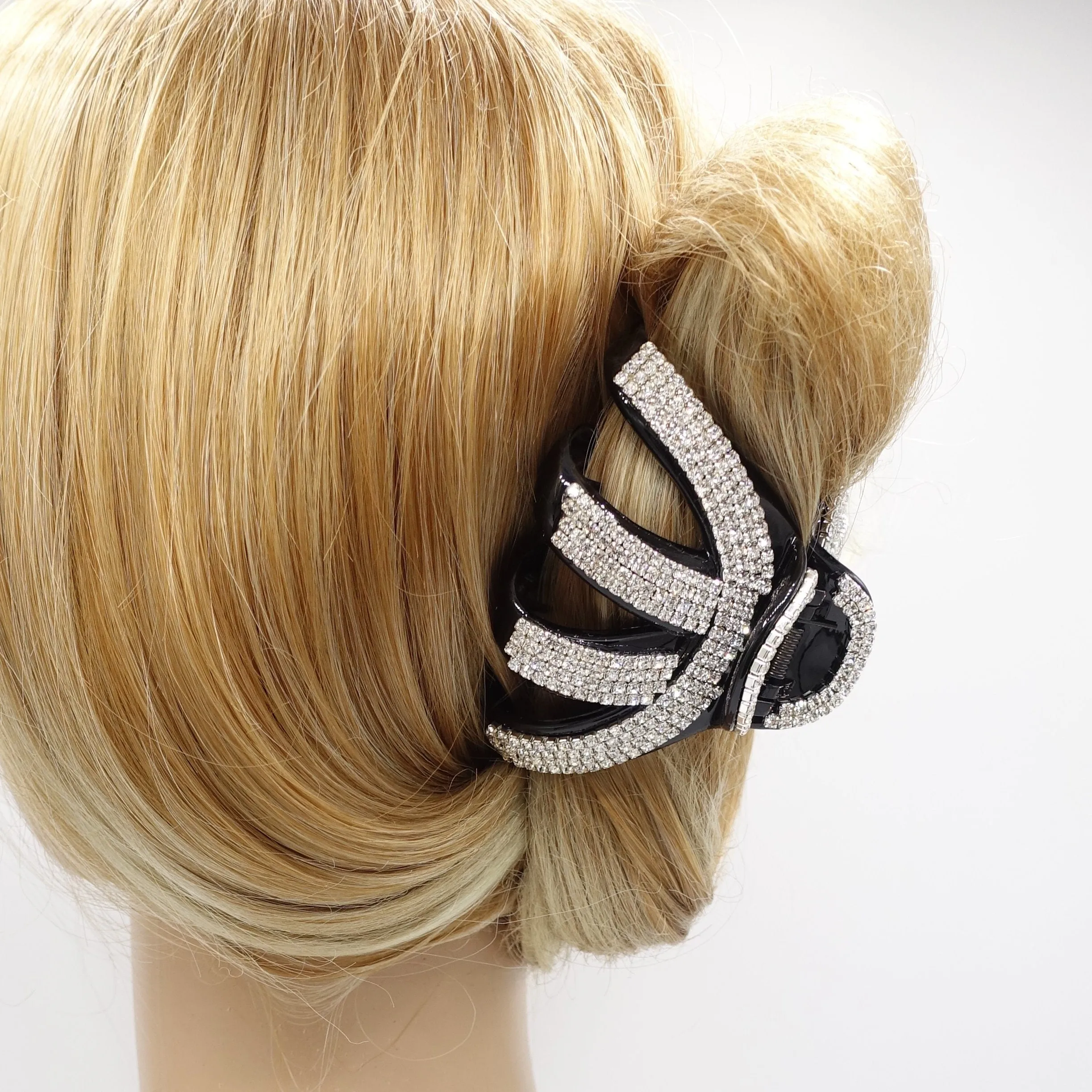 Rhinestone Decorative Hair Jaw Claw Grab Bucket Hair Clamp Rhinestone Series-4