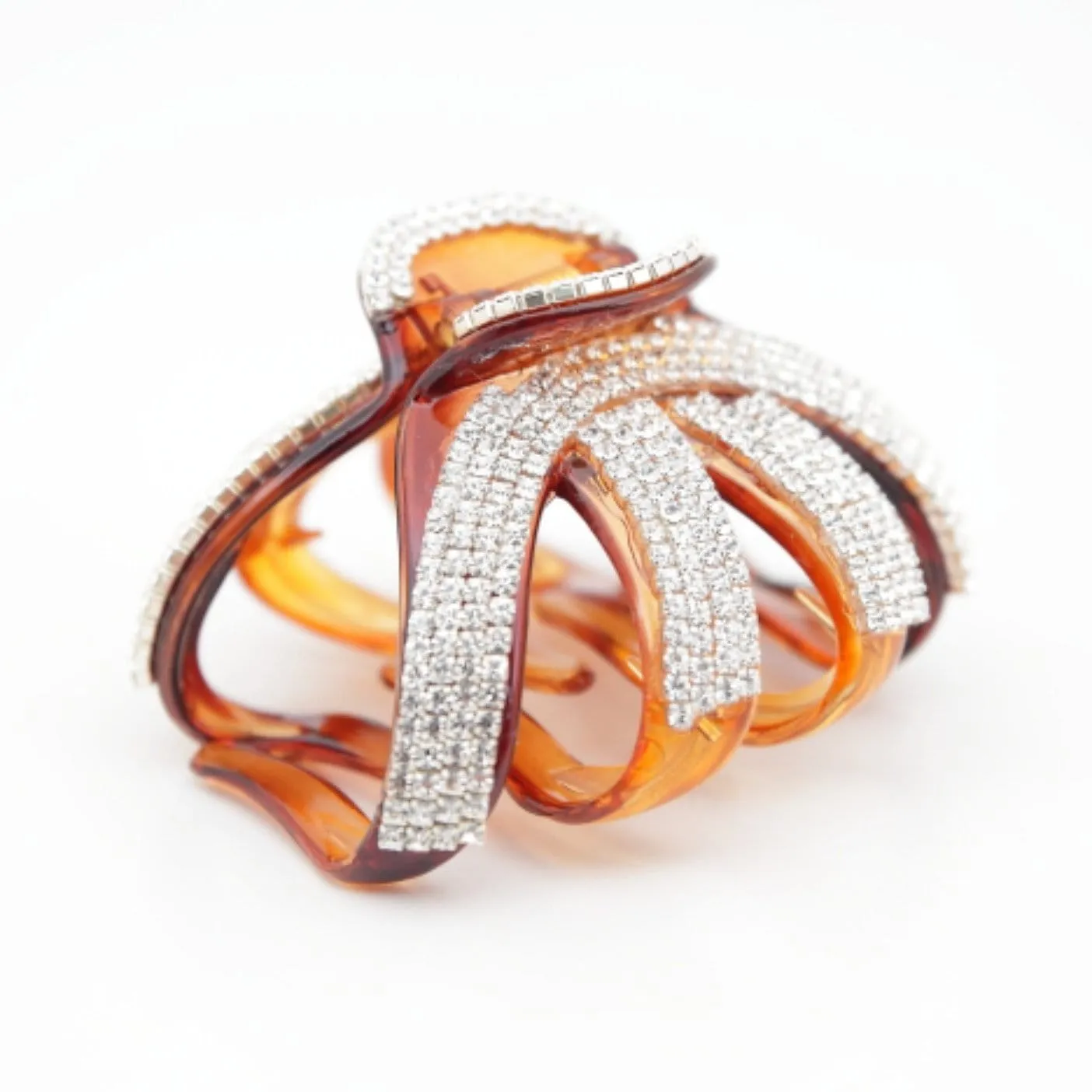 Rhinestone Decorative Hair Jaw Claw Grab Bucket Hair Clamp Rhinestone Series-4