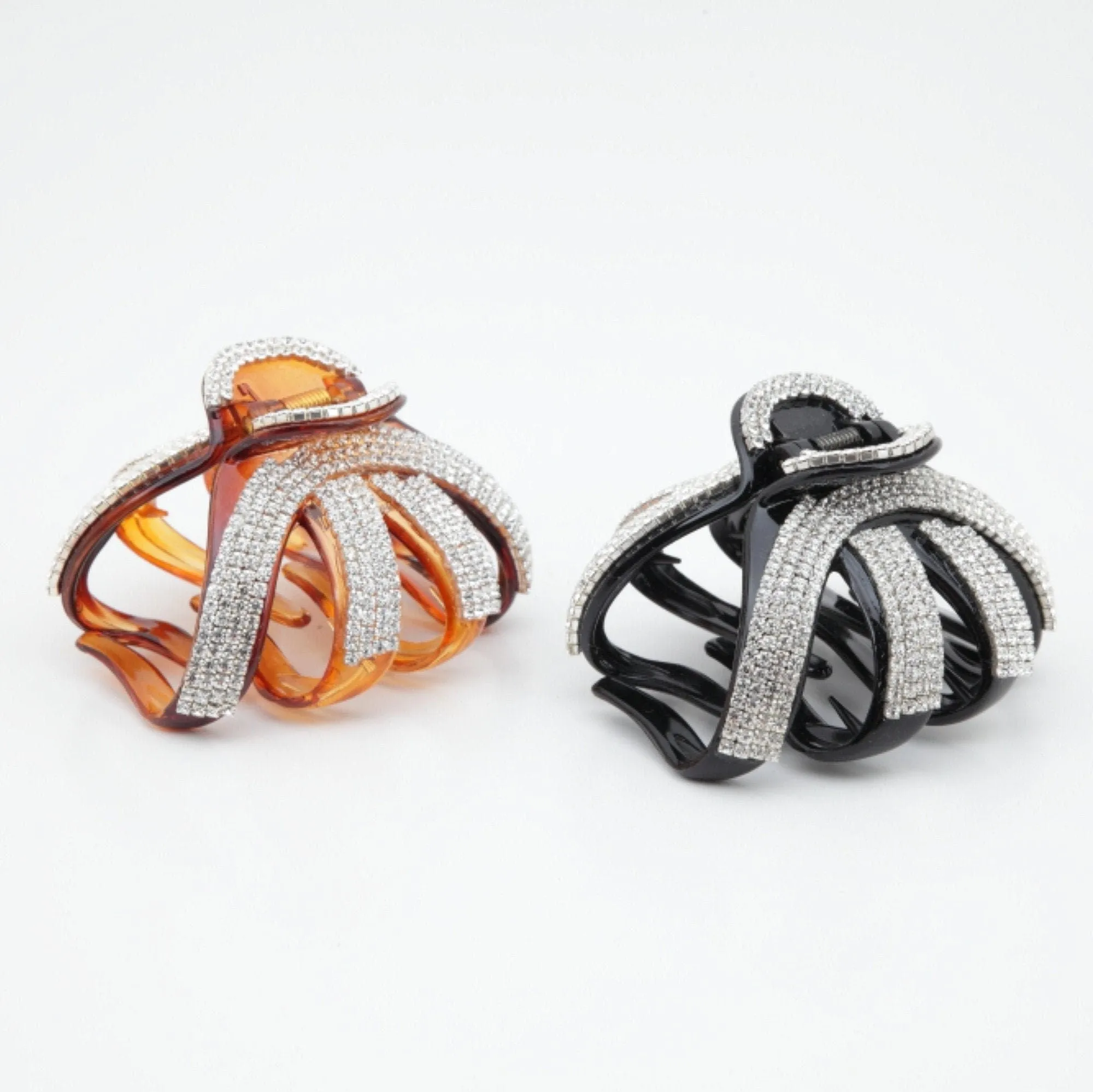 Rhinestone Decorative Hair Jaw Claw Grab Bucket Hair Clamp Rhinestone Series-4