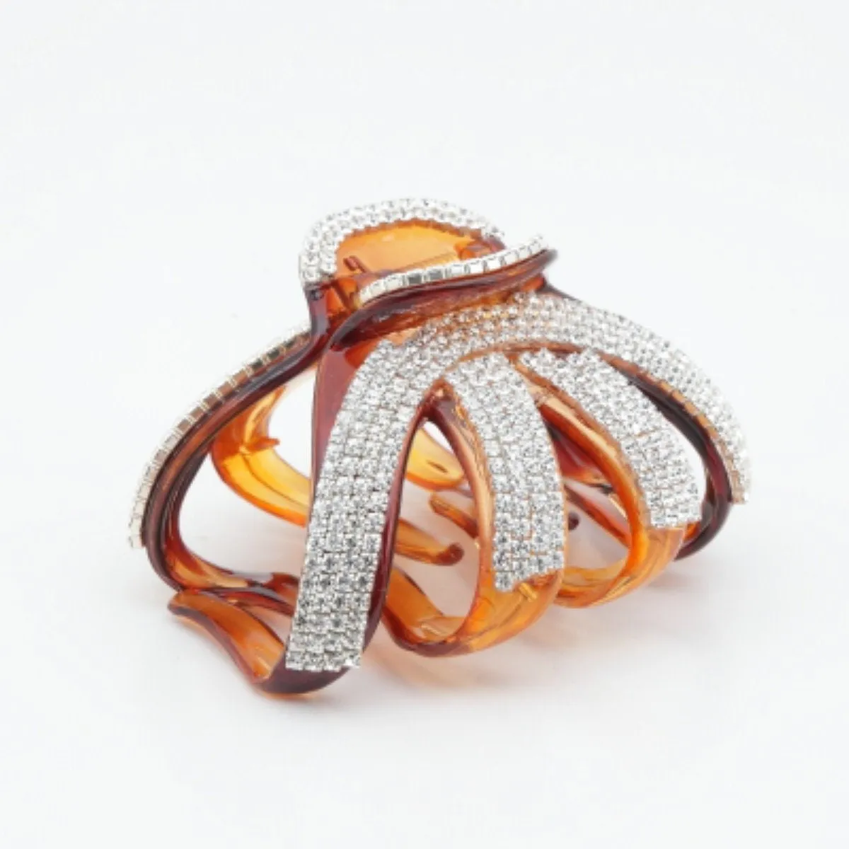Rhinestone Decorative Hair Jaw Claw Grab Bucket Hair Clamp Rhinestone Series-4