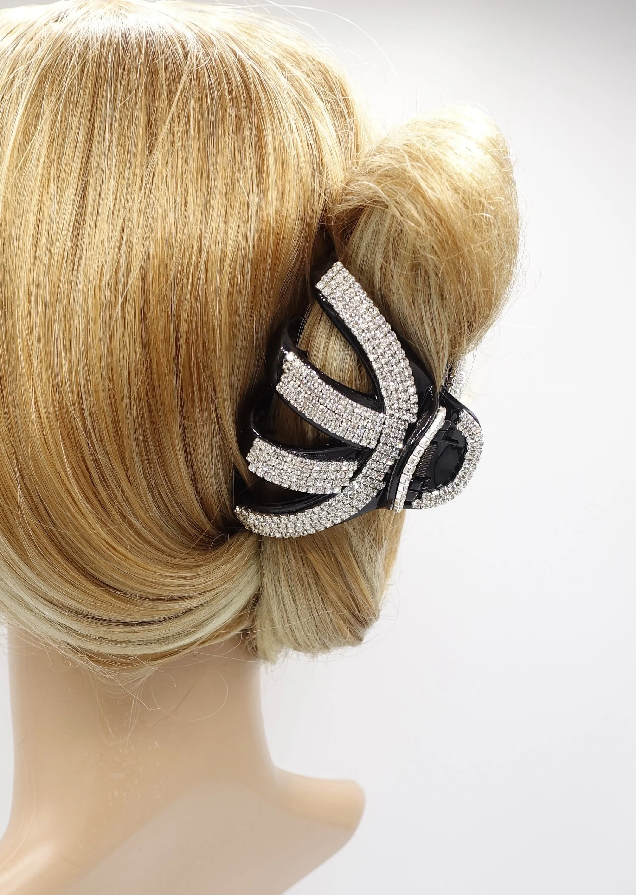 Rhinestone Decorative Hair Jaw Claw Grab Bucket Hair Clamp Rhinestone Series-4