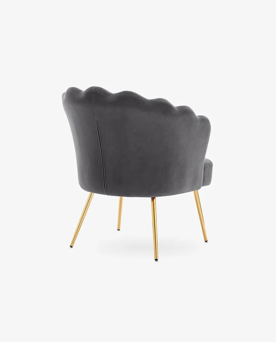Sacramento Lotus Velvet Accent Chair