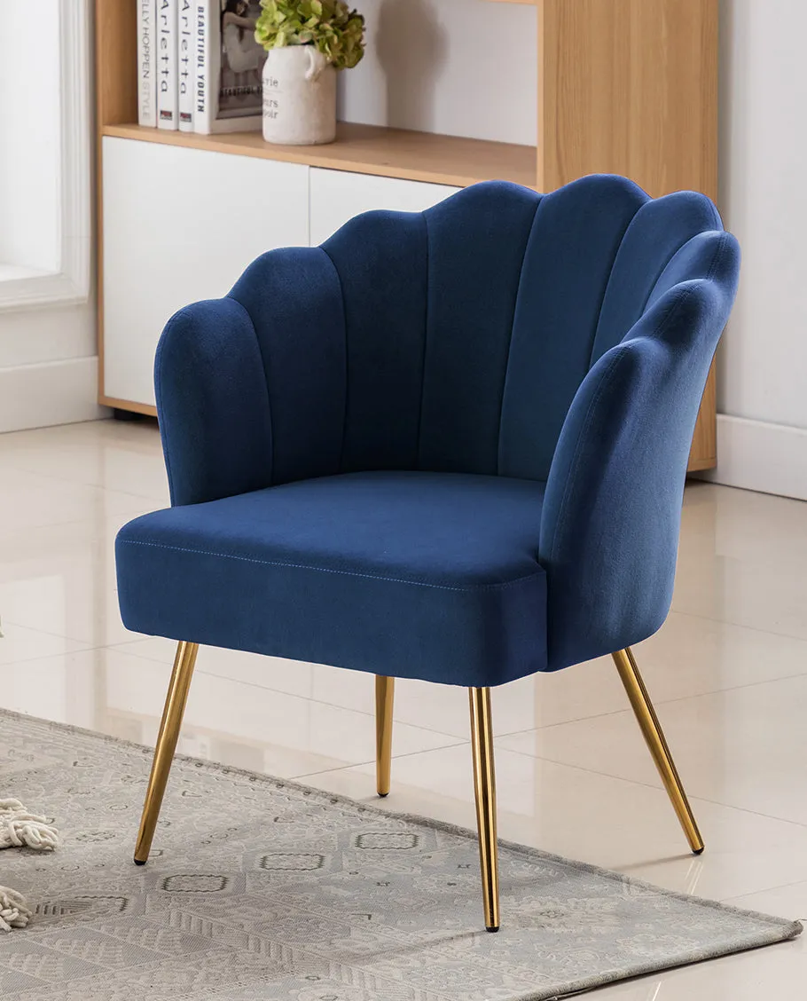 Sacramento Lotus Velvet Accent Chair