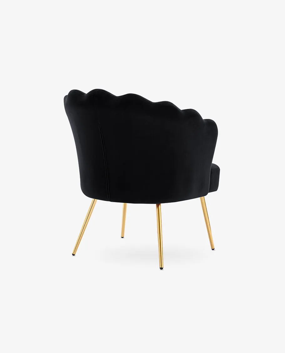 Sacramento Lotus Velvet Accent Chair